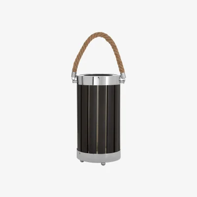 The Range Brooke Black Wood And Metal Table Lamp - Black