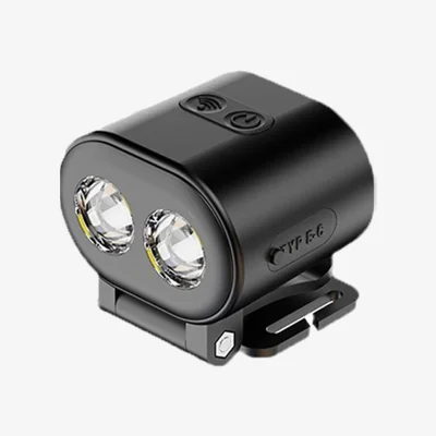 The Range One Piece Portable Hat Clip Lamp - Black