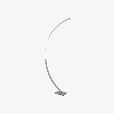 The Range Colton Curved Floor Lamp - Chrome