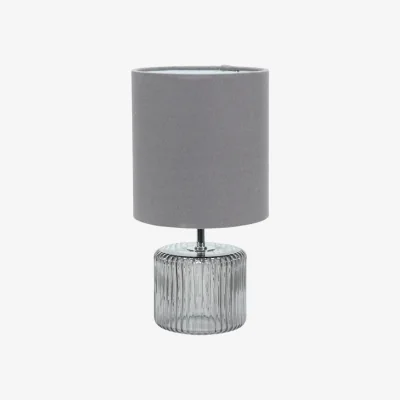 The Range Betty Glass Table Lamp - Grey / Bulb Included