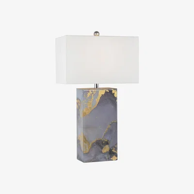 The Range Marble Effect Glass Table Lamp