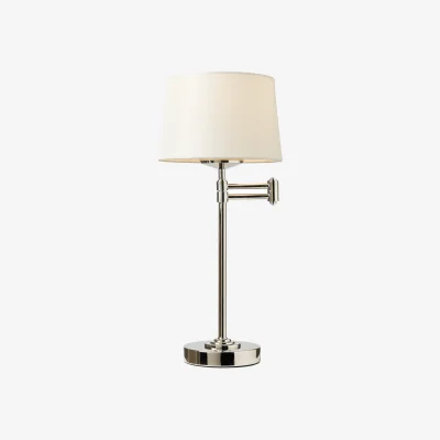 The Range Saffron Swing Arm Table Lamp - Silver