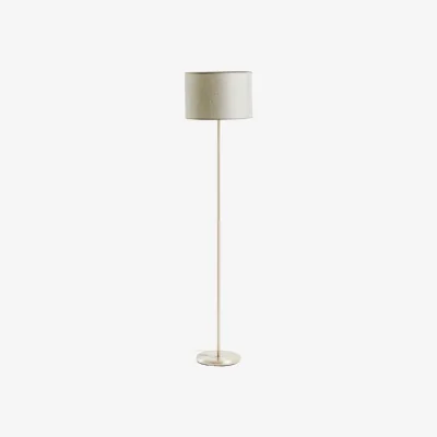 The Range Forma Chrome Floor Lamp with Cream Shade - Cream