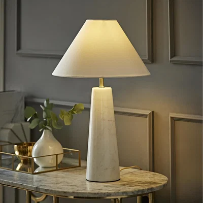 The Range Margot Marble Table Lamp - White