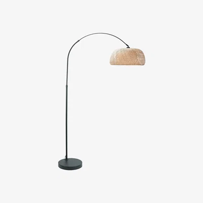 The Range Louis Floor Lamp with Donut Shade - Natural / Without Bulb