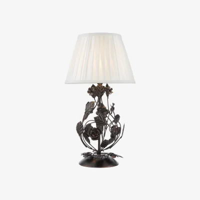 The Range Priscilla Table Lamp Matt Black Floral