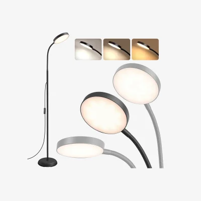 The Range LED Floor Lamp, Dimmable Floor Standing Reading Lamp - Black