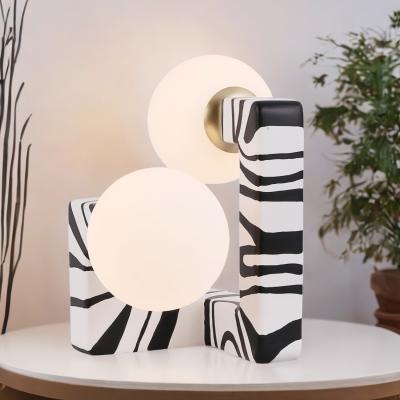The Range Kaya Table Lamp - White and Black