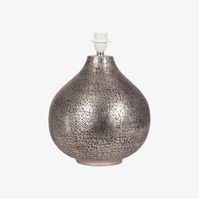 The Range Antique Hammered Metal Table Lamp - Antique Silver