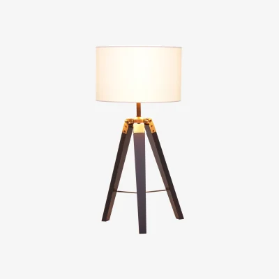 The Range Malvern Tripod Table Lamp With Black Base - Black