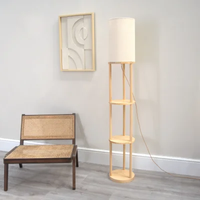 The Range Elsa 3 Tier Floor Lamp - Natural / Without Bulb