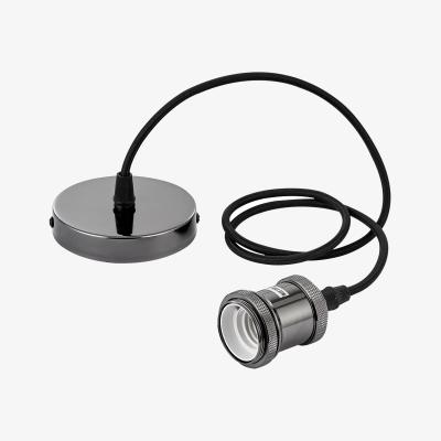 The Range Essentials Ceiling E27 Lamp Fitting - Black