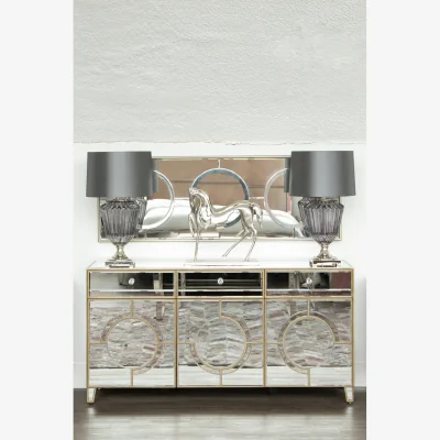 The Range Annot Glass Table Lamp - Grey