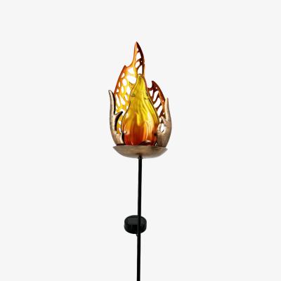 The Range Solar Flame Effect Stake Lamp - Multicolour