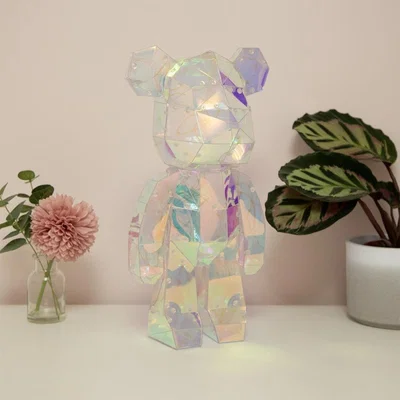 The Range Starlightz Glitz Standing Bear Lamp - White