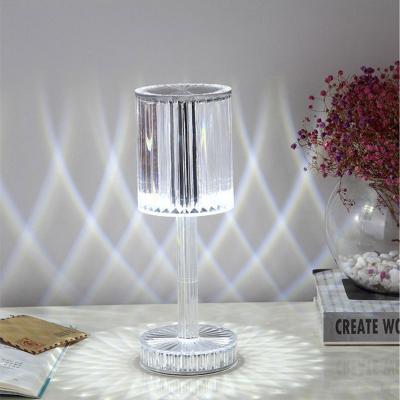 The Range Acrylic Table Lamp with Three-Color Adjustable Lighting - Transparent
