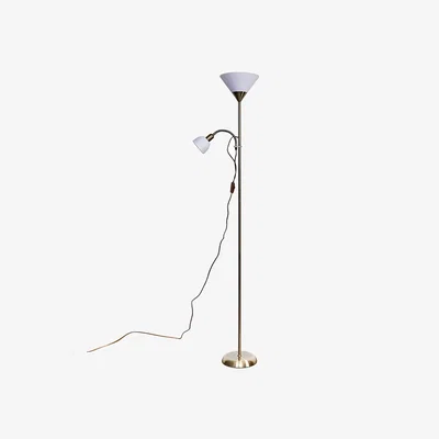 The Range Mozz Antique Brass Floor Lamp - Antique Brass