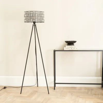 The Range Elise Tripod Floor Lamp - Black / Without Bulb