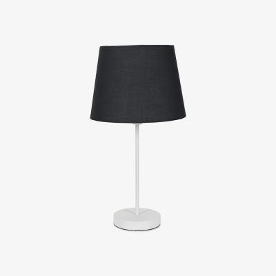 The Range Charlie White Table Lamp Tapered Shade - Black / Bulb Not Included