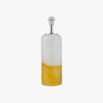 The Range Deandra Table Lamp Yellow Art Glass and White Art Glass Base Only