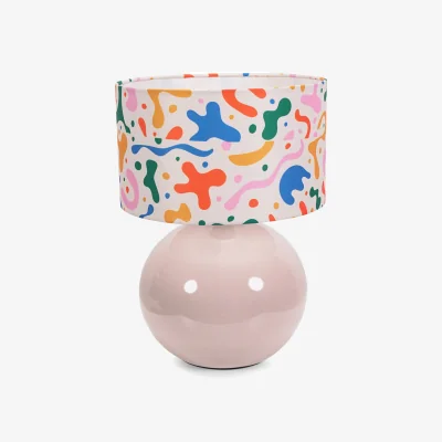 The Range Bosco Stone Table Lamp Abstract Shade - Stone / Bulb Not Included