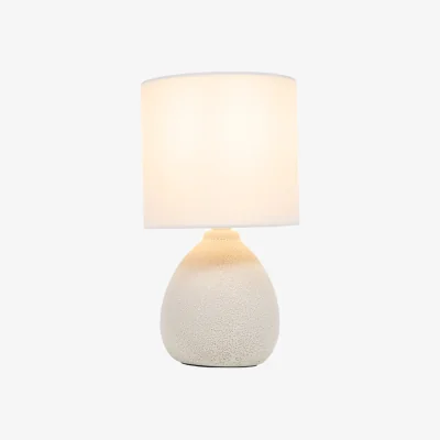 The Range Pack of 2 Stone Effect Table Lamps - White