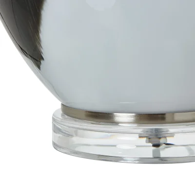 The Range Ombre Elegance Table Lamp With Linen Shade - Grey
