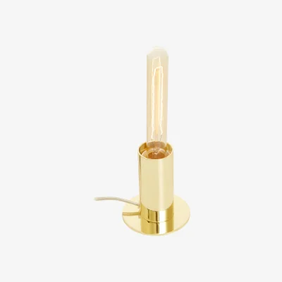 The Range Stockholm Shiny Brass Finish Table Lamp - Gold