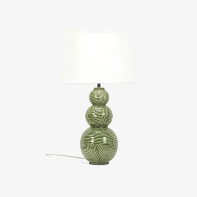 The Range Mia Ceramic Table Lamp - Green