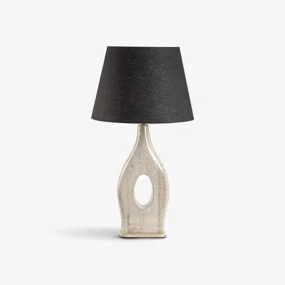 The Range Sculptural Table Lamp with Shade - White