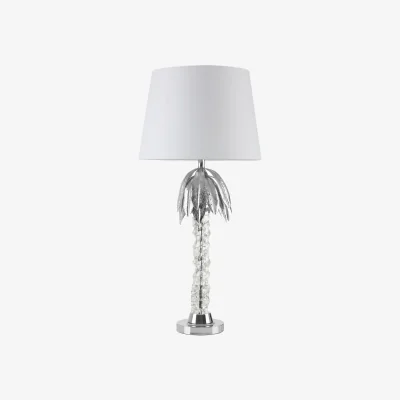 The Range Halm Palm Tree Design Table Lamp - Silver