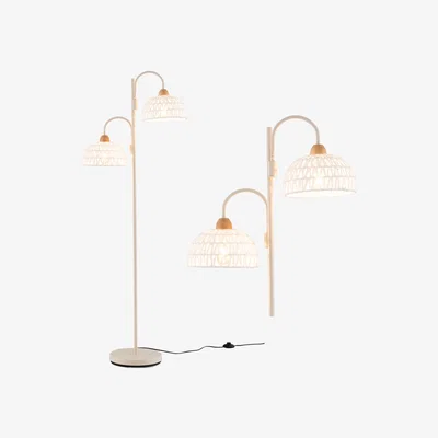 The Range 2-Light Floor Lamp Rotating Tree Lamp - White
