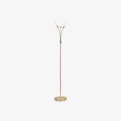 The Range Maya 3 Way Floor Lamp with LED Bulb -  Gold