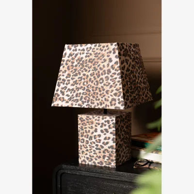 Rockett St George Leopard Print Table Lamp