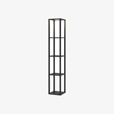 The Range 4-Tier Floor Lamp Display Rack - Black
