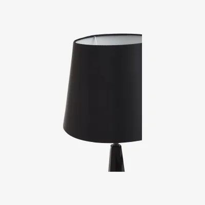 The Range Hexum Black Crystal Glass Table Lamp - Black