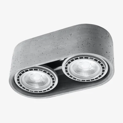 The Range Ceiling lamp BASIC 2 concrete - gray