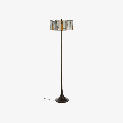 The Range Waldorf Jewel Deco Floor Lamp - Grey