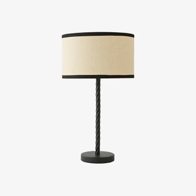 The Range Maura Twisted Black Metal Table Lamp Trim Shade - Black Trim / 12cm
