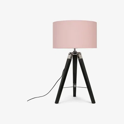 The Range Clipper Tripod Floor Lamp - Black / Pink Shade / 10cm / 35cm
