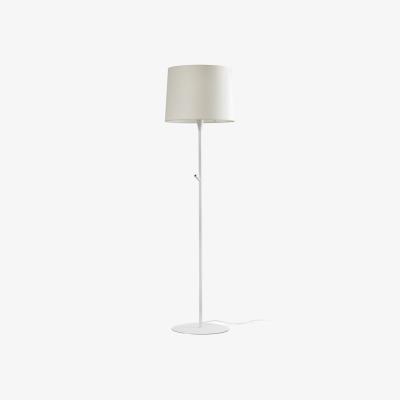 The Range Conga Floor Lamp Round Tappered Shade - White