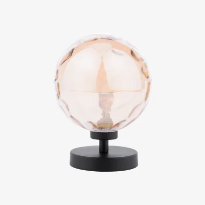 The Range Esben Touch Table Lamp Matt Black Amber
