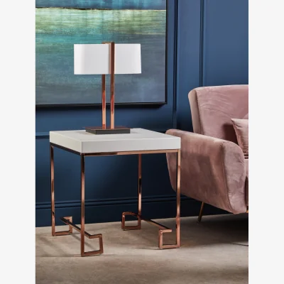 The Range Lilian Copper Finish Table Lamp - Gold