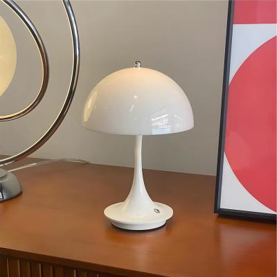 The Range Mushroom-Shaped Dimmable Table Lamp - White