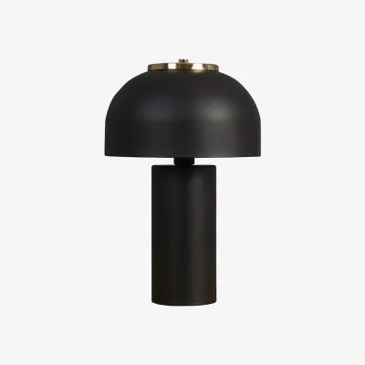 The Range Mushroom Dome Table Lamp - Black