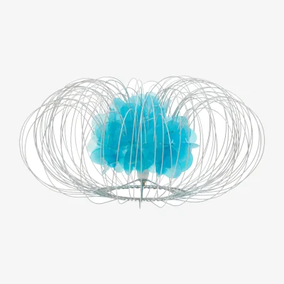 The Range Silver Wire Blue Table Lamp - Silver