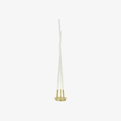 The Range Paige 3 Arm LED Bubble Floor Lamp - Brass