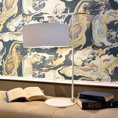 The Range Balance Table Lamp  White - White