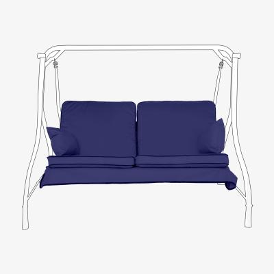 The Range Garden Swing Seat Cushion Outdoor Hammock - Navy / 2