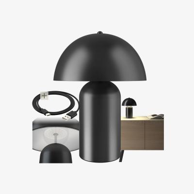 The Range Table Lamp Kade, Retro Design, 3 Brightness Levels, Battery-Powered - Black